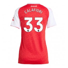Dámské fotbalový oblečení Arsenal Riccardo Calafiori #33 Domácí košile 2025-26 Krátkým Rukávem